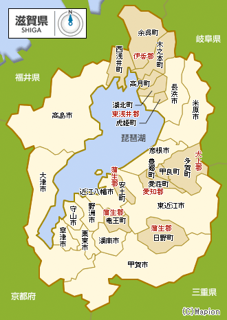 滋賀県地図